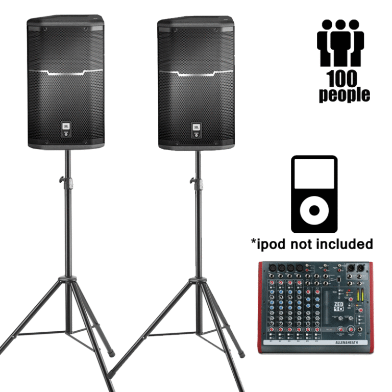 iPod Laptop Sound System 100 - Up to 100 People - Ponsonby Sound Hire